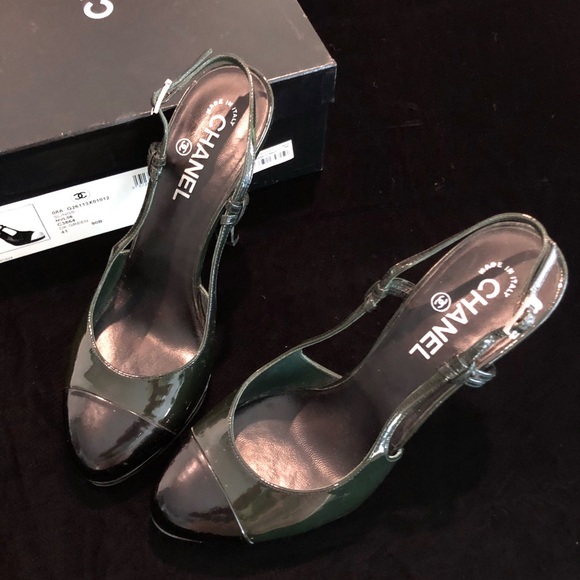 CHANEL AUTHENTIC SLINGBACK HEELS - Picture 2 of 9